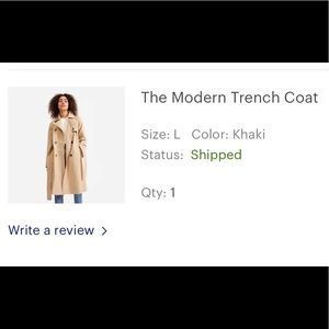 Everlane trench coat